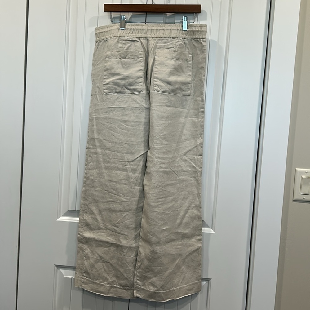 LOFT tan Linen pants - Picture 3 of 8